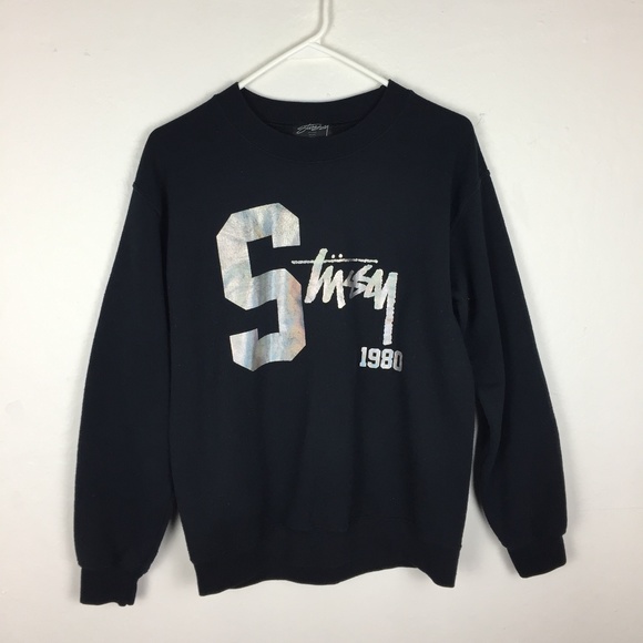 Stussy Other - Men's Small STUSSY Black Chrome Chest Logo Sweater